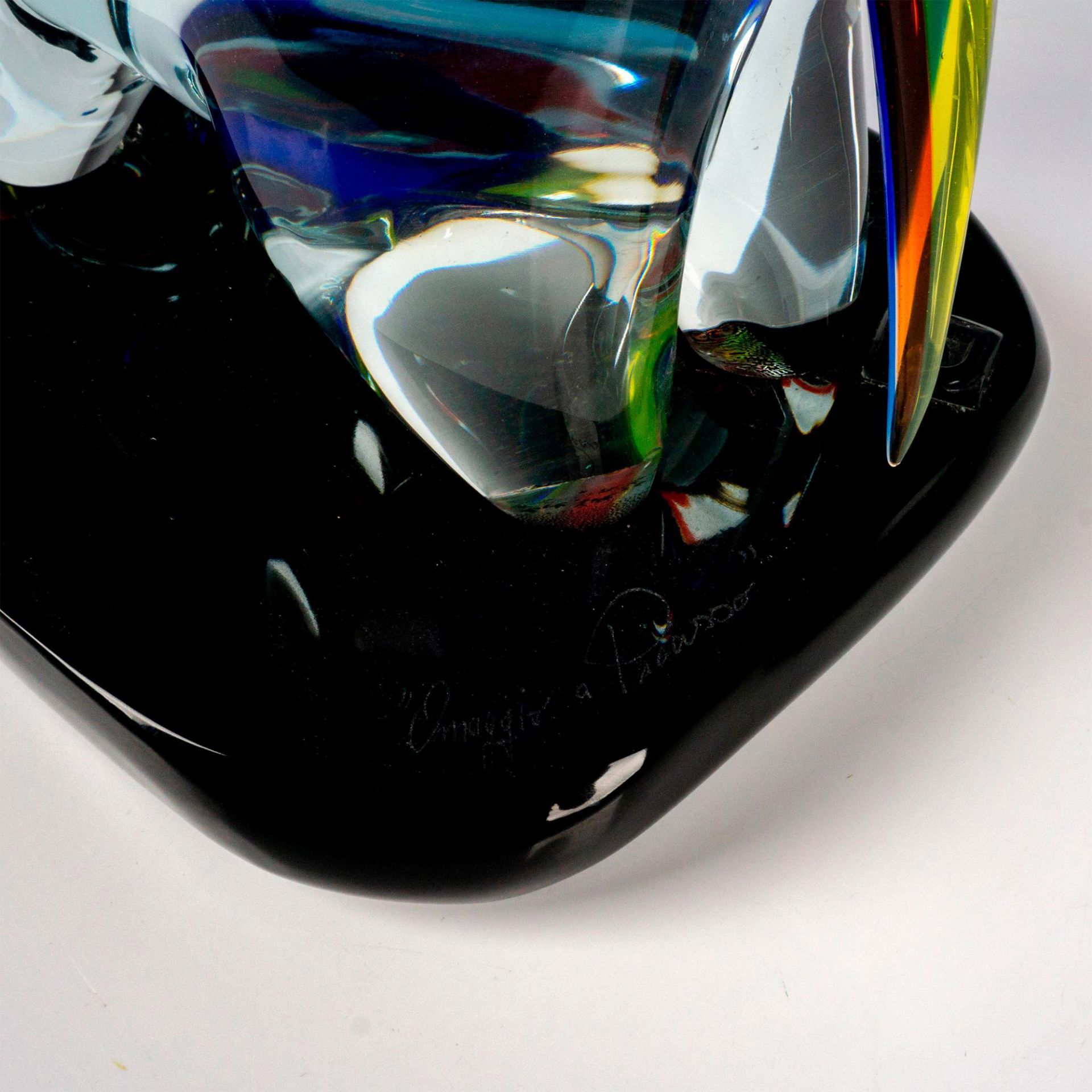 Murano Glass by Walter Furlan Sculpture, Toretto Signed - Image 7 of 8
