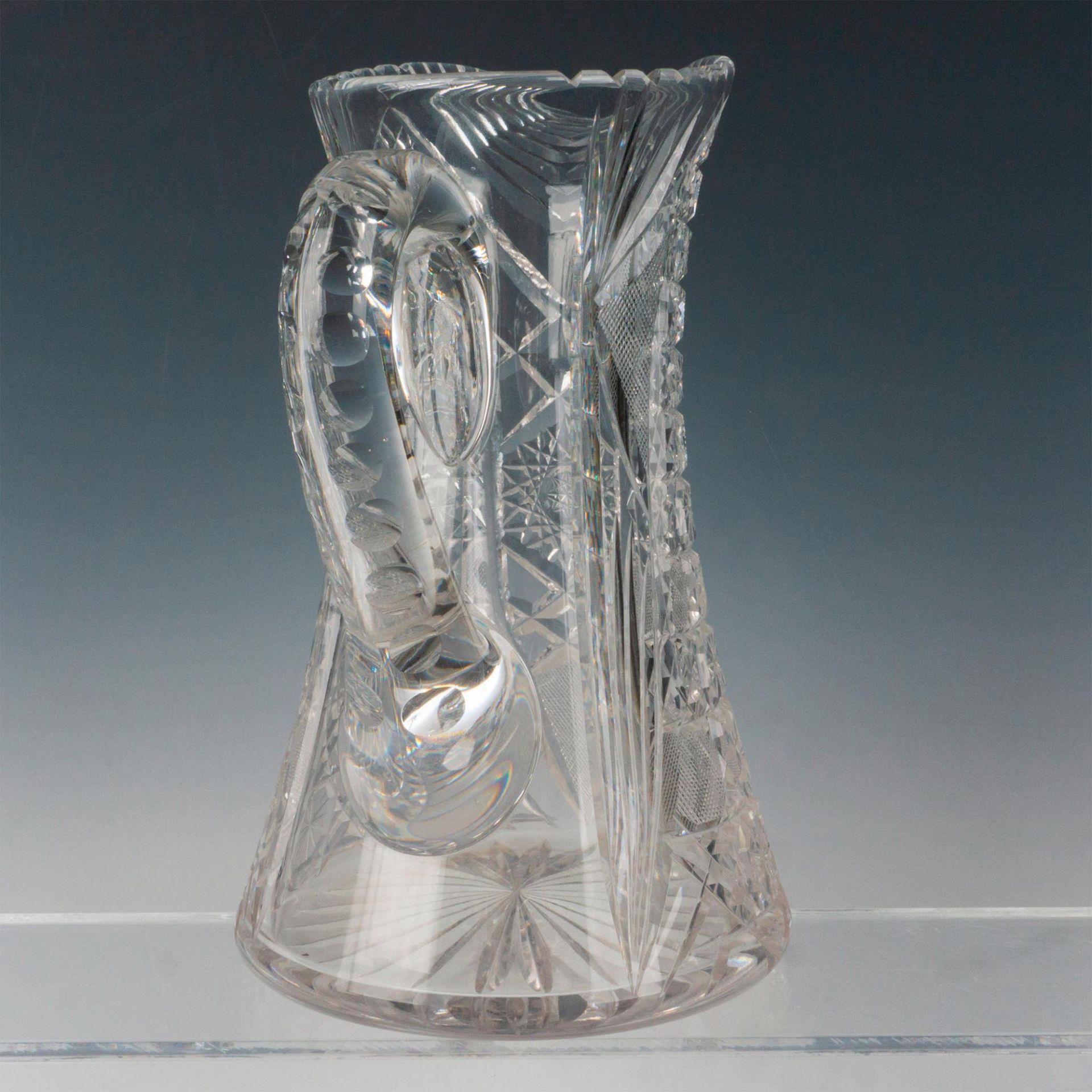 American Brilliant Crystal Pitcher - Bild 2 aus 4