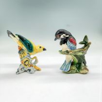 2pc Stangl Figurines, Yellow Warbler + Chestnut Chickadee
