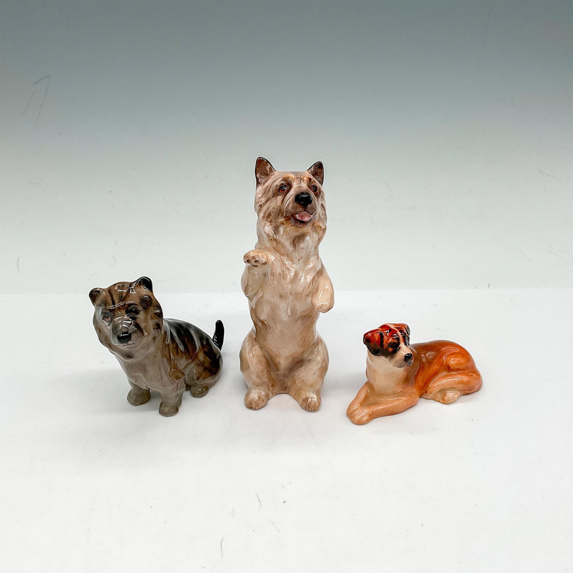3pc Royal Doulton Bone China Dog Figurines K Series