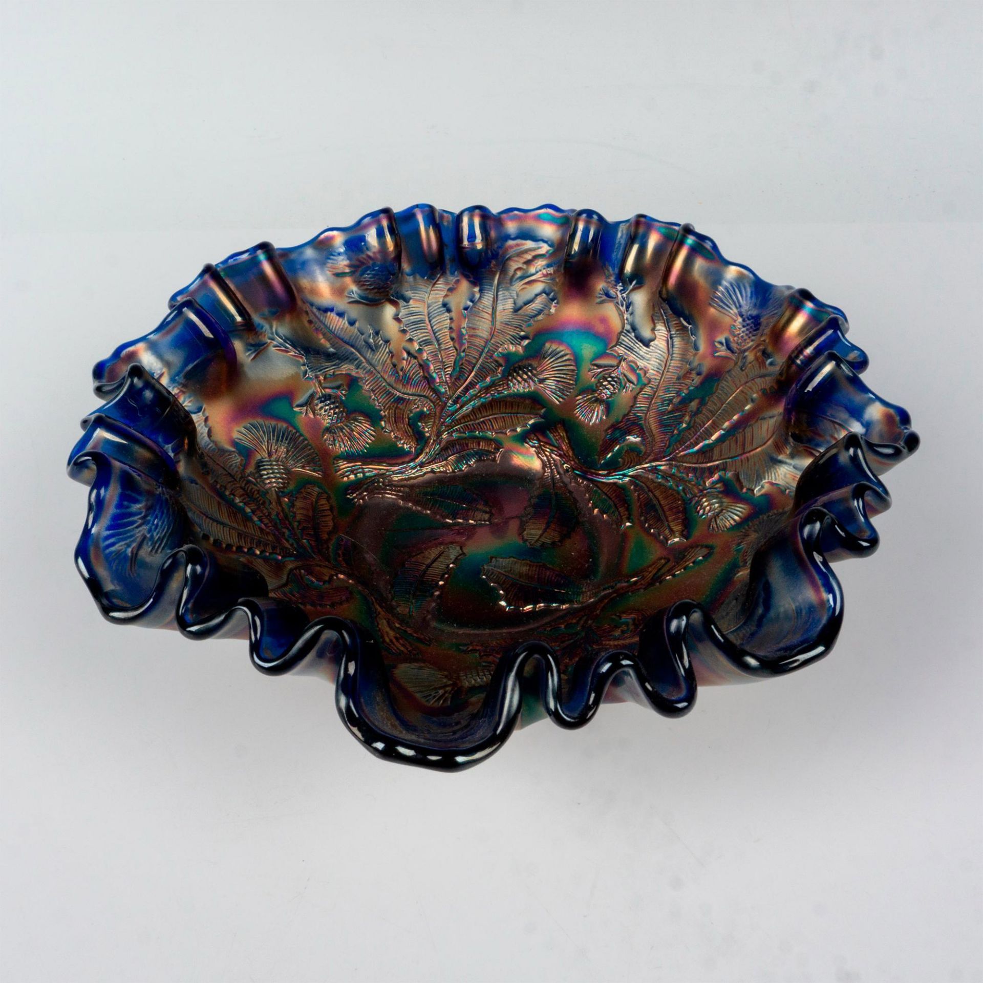 Mid Century Carnival Glass Bowl - Image 2 of 3