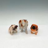 3pc Royal Doulton Bone China Dog Figurines, K Series