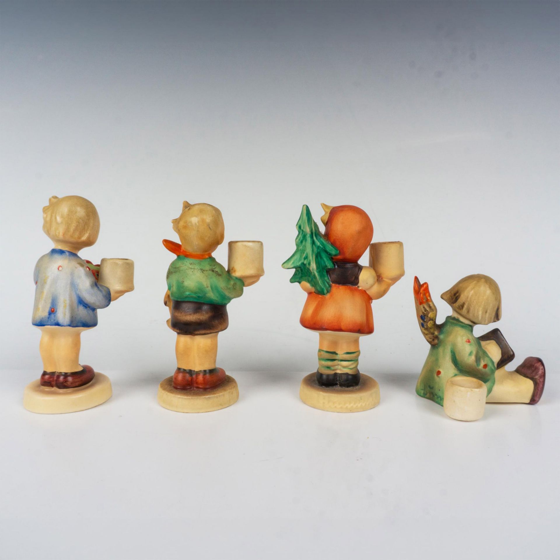 4pc Goebel Hummel Figural Candle Holders - Image 2 of 3