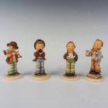 4pc Goebel Hummel Miniature Figurines