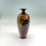 Roseville Rozane Brown/Green/Orange Vase, Flower