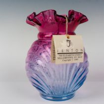 Fenton Art Glass Mulberry Vase