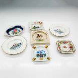 7pc Lot of Vintage Porcelain and Bone China Ashtrays