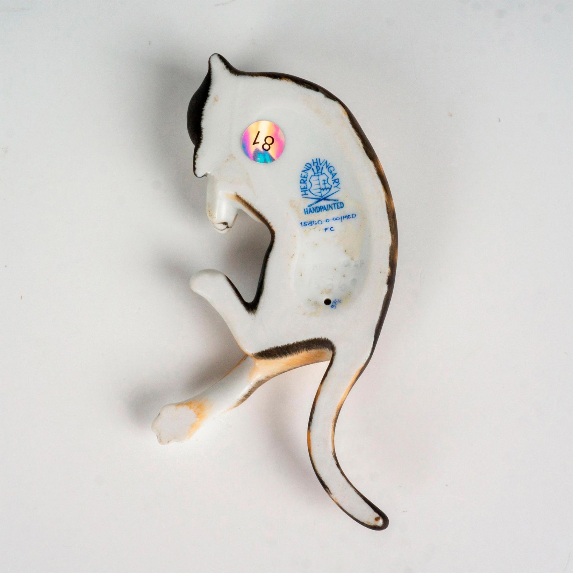 Herend Porcelain Figurine, Minnie The Calico Cat - Image 3 of 3