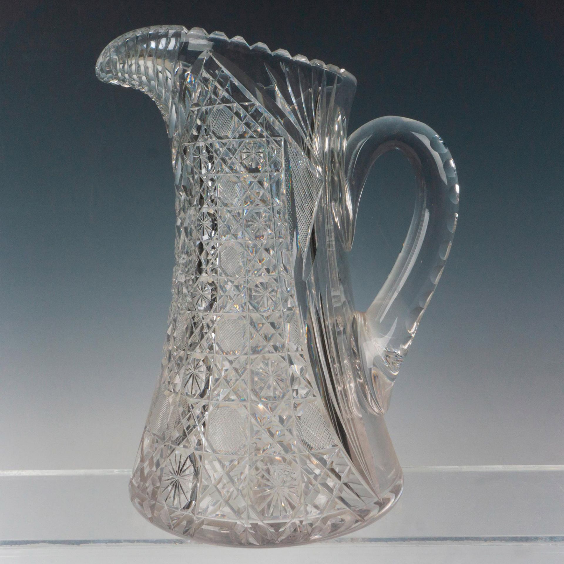 American Brilliant Crystal Pitcher