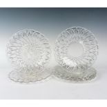 6pc Indiana Glass Salad Plates, Fruit & Clear