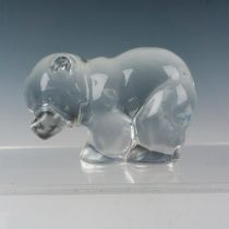 New Martinsville Crystal Figurine, Baby Bear