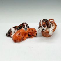 2pc Royal Doulton Bone China Dog Figurines, Cocker Spaniels