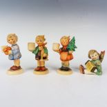 4pc Goebel Hummel Figural Candle Holders