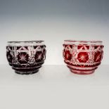 Pair of Shimadzu Signed Satsuma Glass Sake Cups