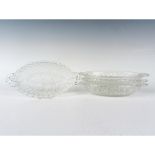 4pc Indiana Glass Pickle Dishes