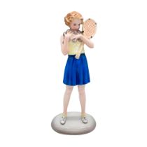 Goldscheider Lorenzl Porcelain Figurine, Tennis Girl 8473
