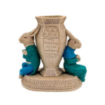Rare Doulton Lambeth Vase, The Waning Of The Honeymoon