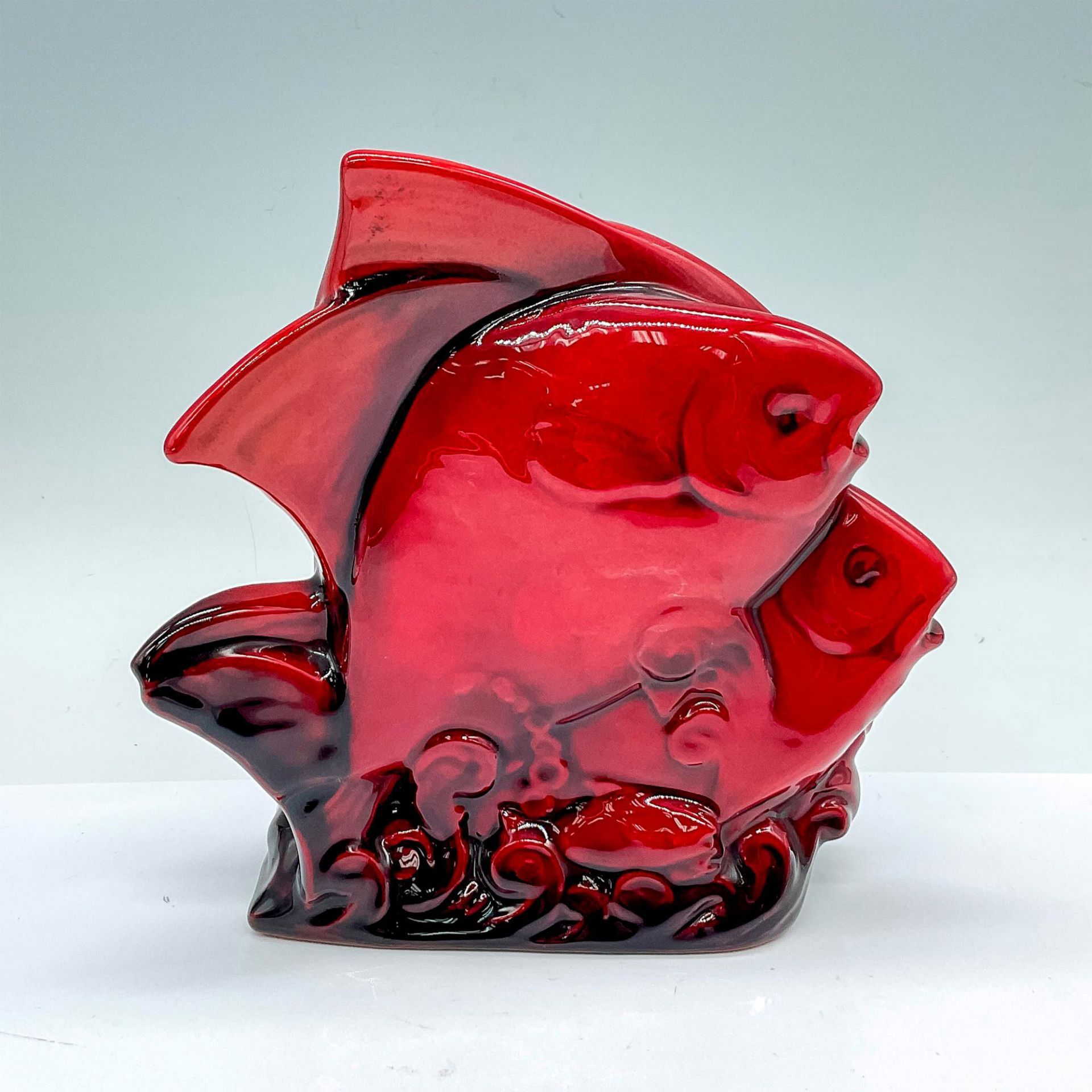 Rare Royal Doulton Flambe Figurine, Shoal of Fish - Image 2 of 3