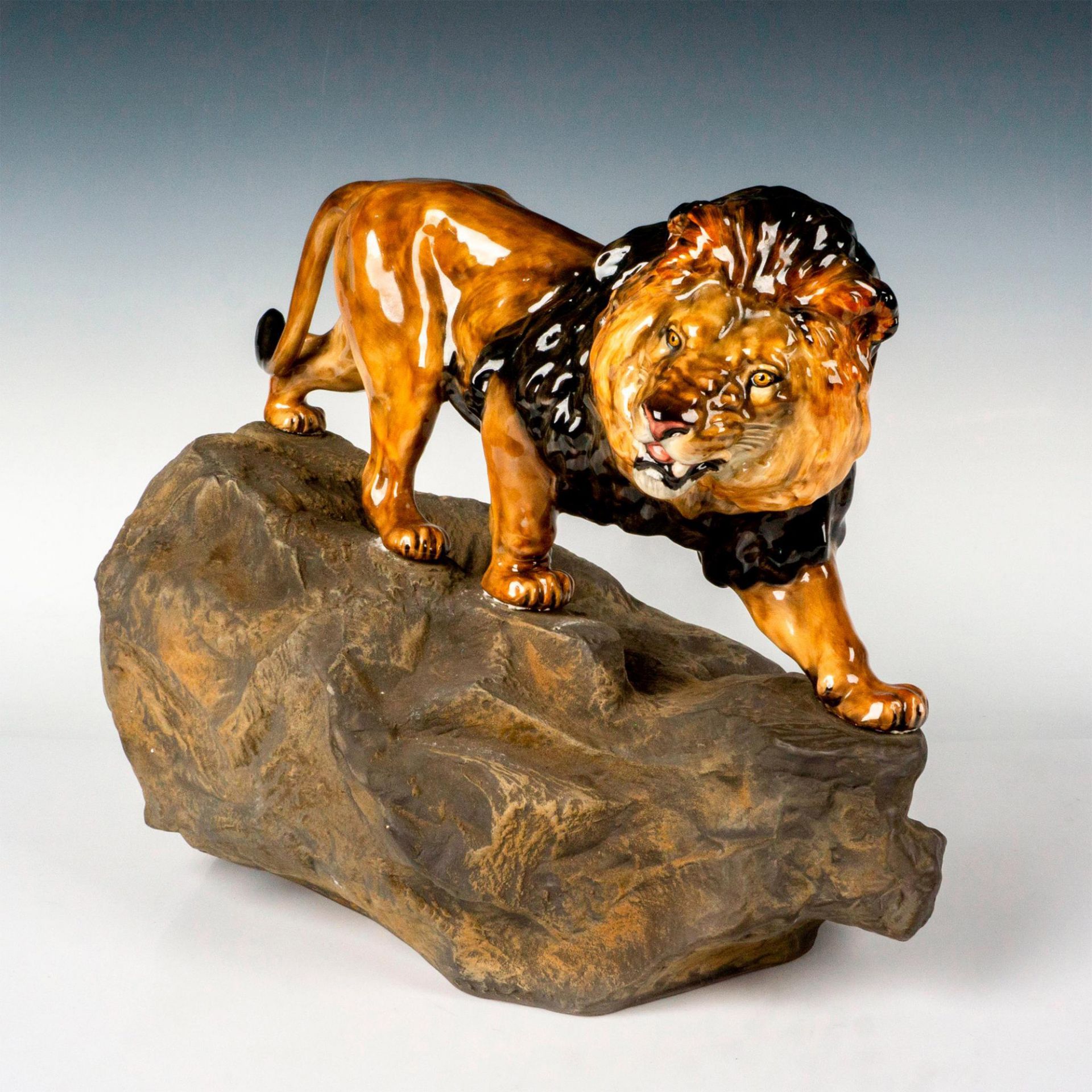Royal Doulton Porcelain Sculpture, Lion on the Rock HN1119 - Image 2 of 4