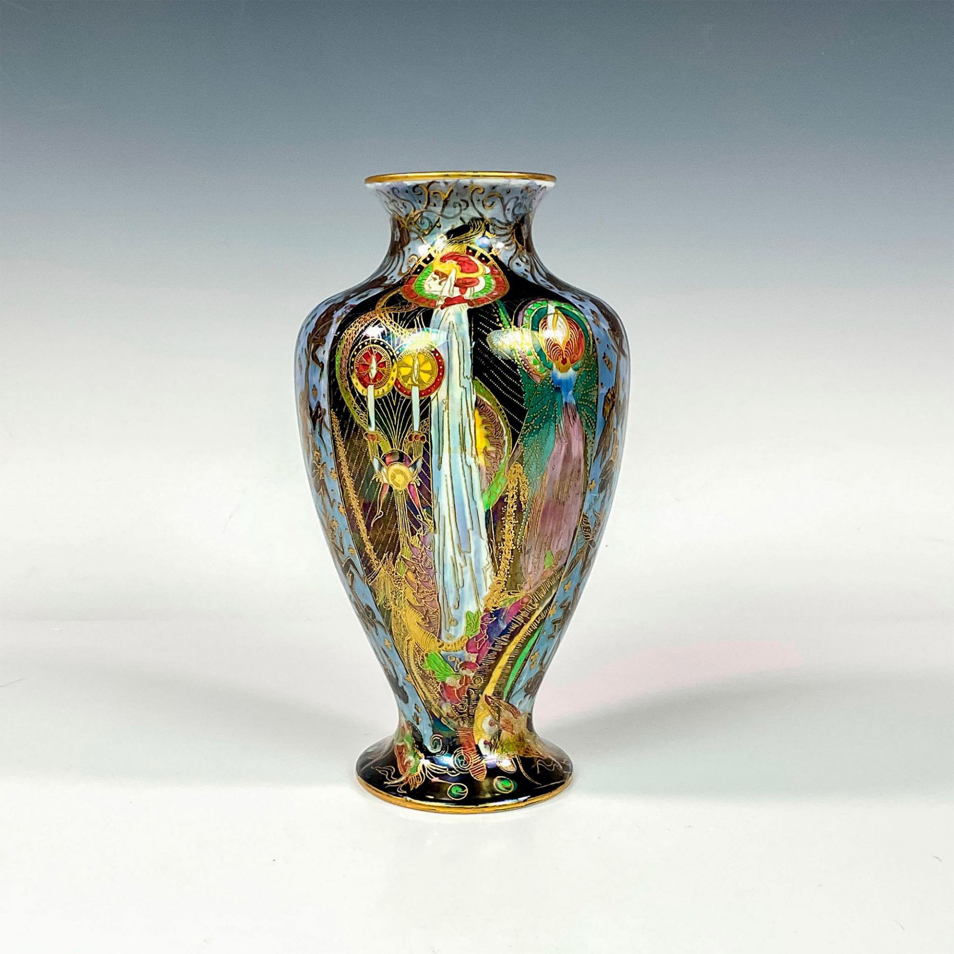 Wedgwood Black Fairyland Lustre Vase, Candlemas - Bild 2 aus 4