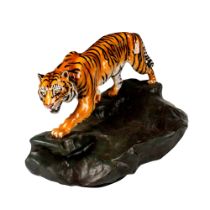 Royal Doulton Prestige Figurine, Tiger On Rock HN2639