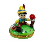 Artoria Limoges Disney Porcelain Box, Pinocchio