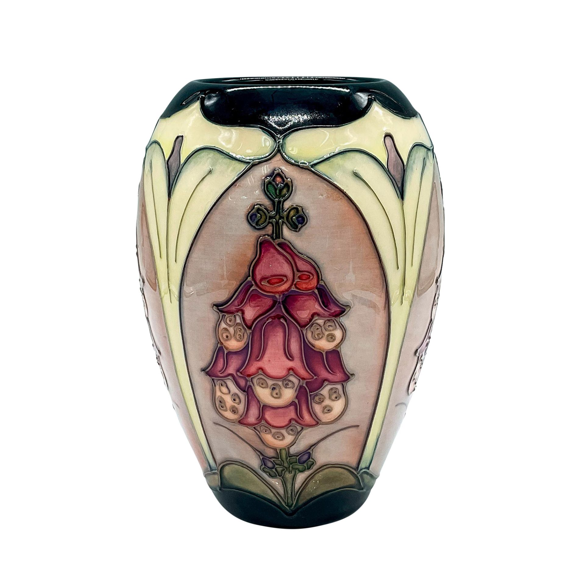 Moorcroft Pottery Vase, Foxglove