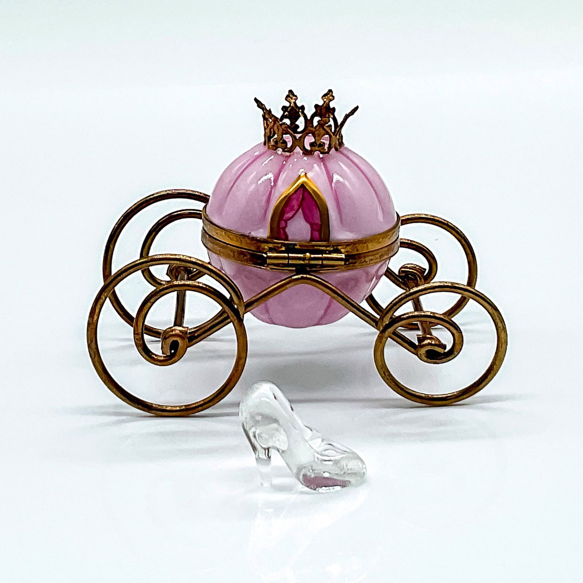 Limoges W.A. Porcelain Box, Cinderella Magical Coach - Image 2 of 4