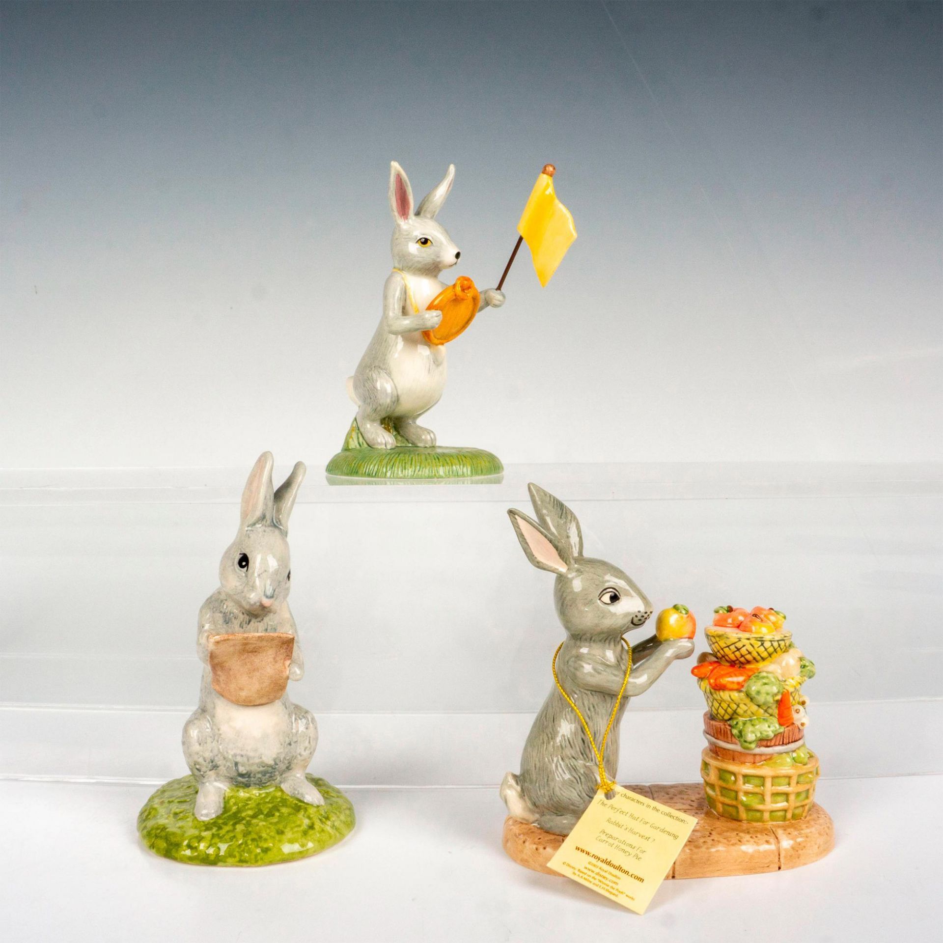3pc Royal Doulton Winnie the Pooh Collection Rabbit Figures