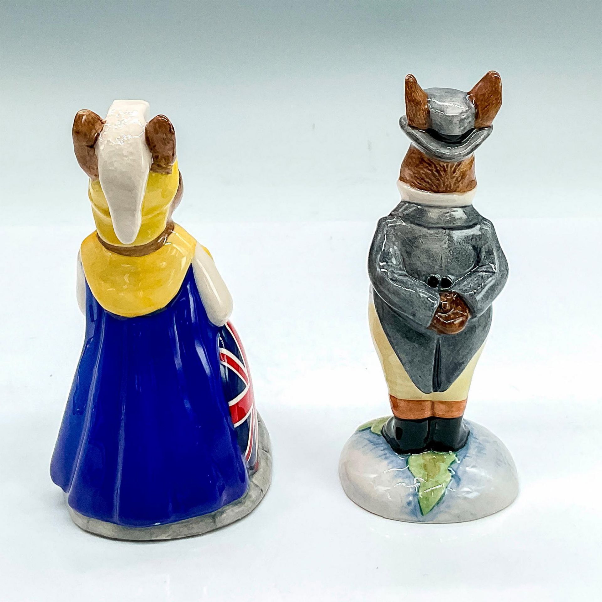 2pc Royal Doulton Bunnykins Figurines, Britannia + John Bull - Image 3 of 4