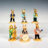 6pc Limited Ed. Royal Doulton Bunnykins Jazz Band Figures