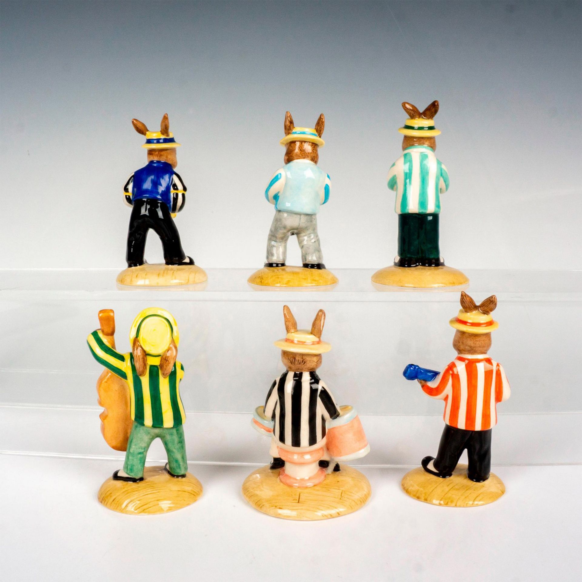 6pc Limited Ed. Royal Doulton Bunnykins Jazz Band Figures - Bild 2 aus 3