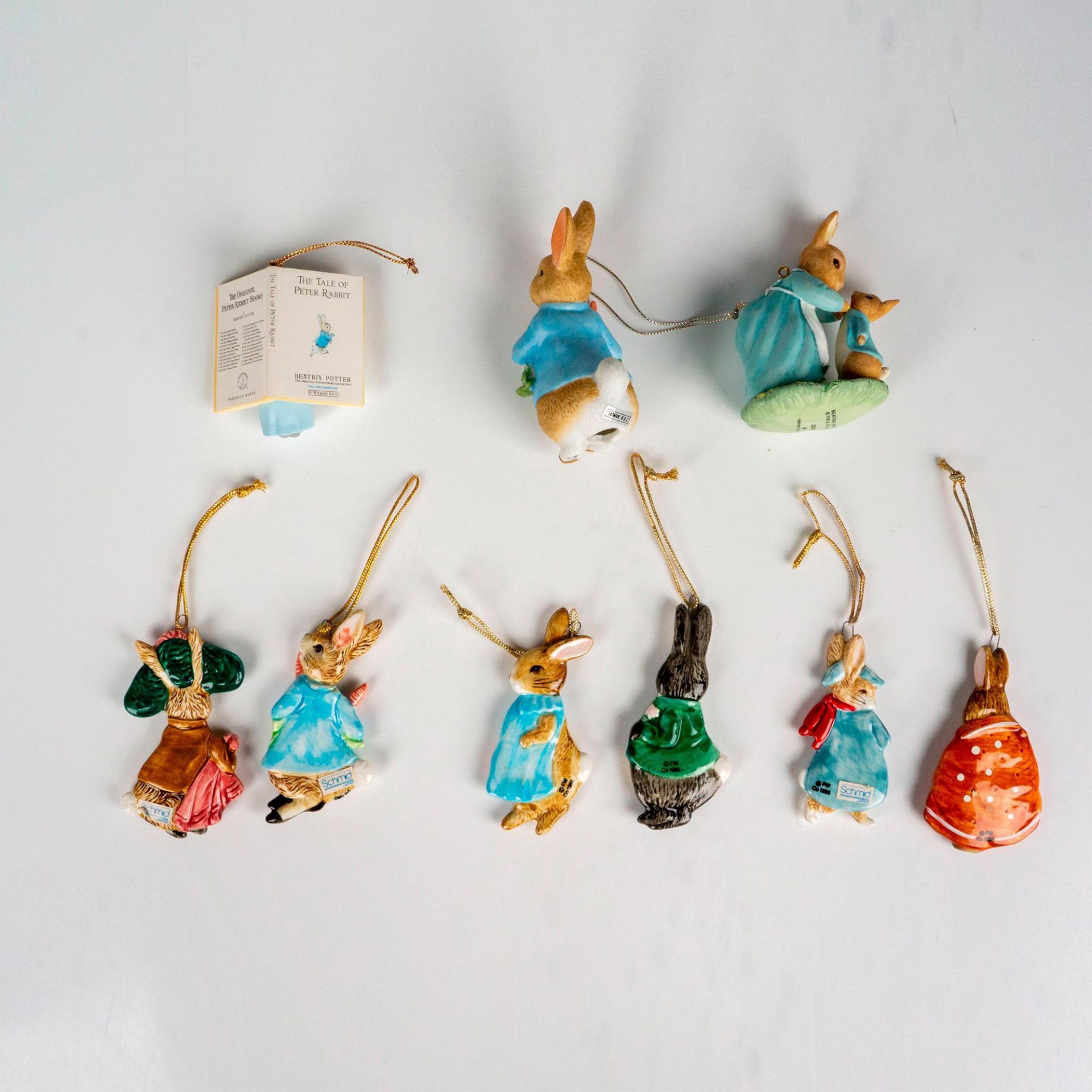 Lot of 9 Beatrix Potter Peter Rabbit Holiday Ornaments - Image 2 of 2