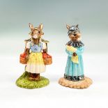 2pc Royal Doulton Bunnykins Figurines, Dutch and Judy