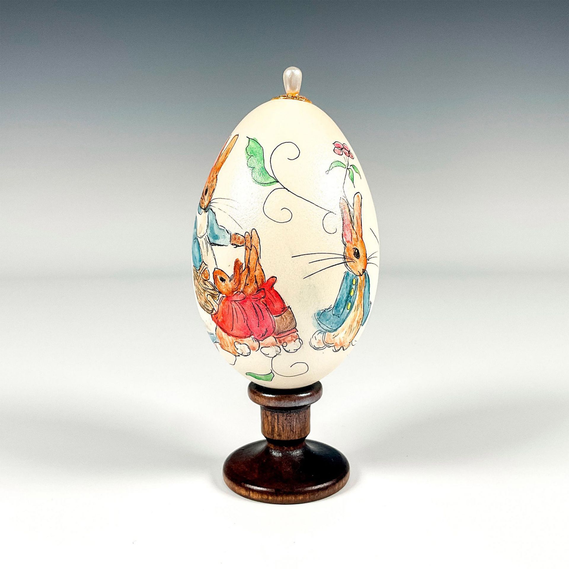 Vintage Artist Signed Peter Rabbit Decorative Egg