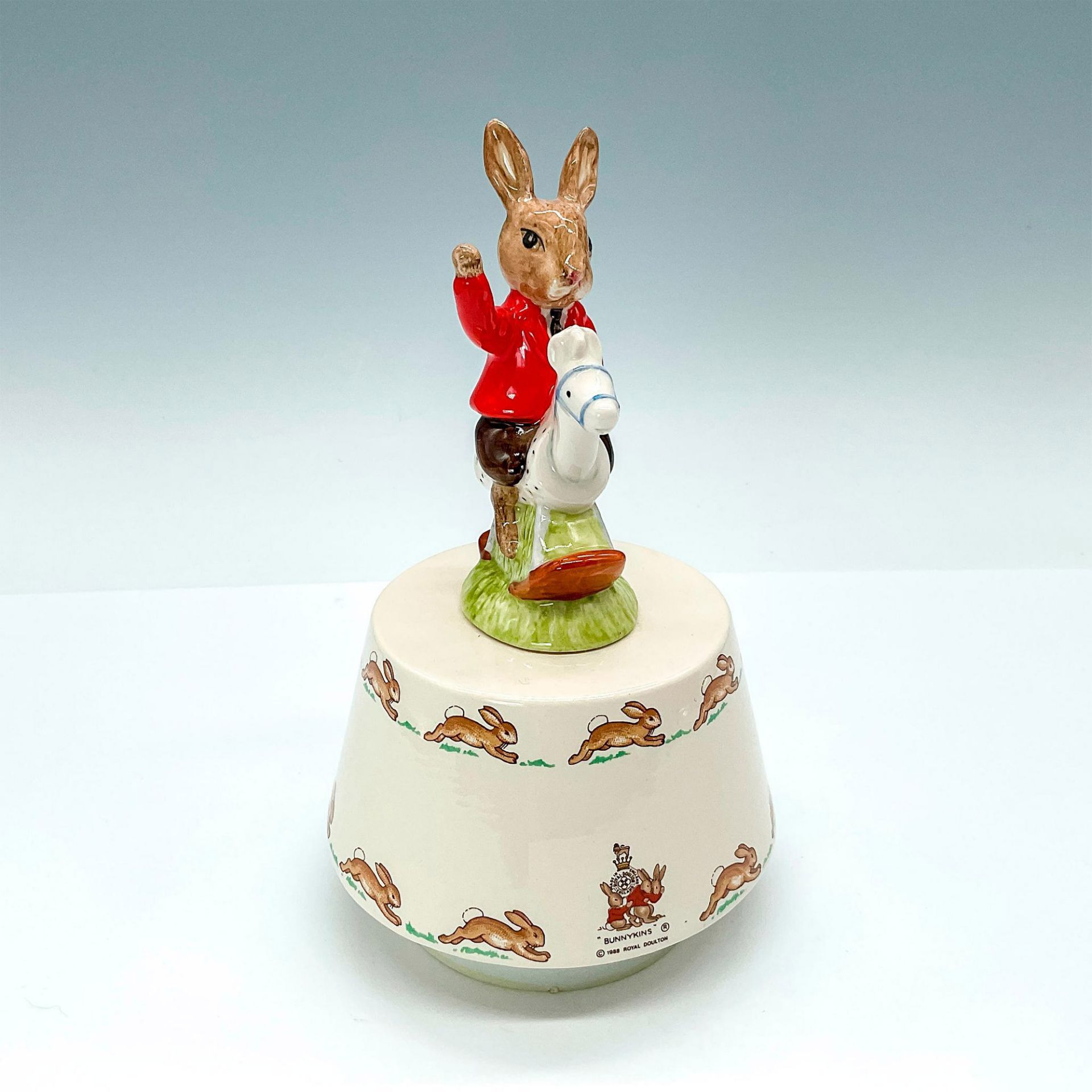 Royal Doulton Bunnykins Music Box, Riding Rocking Horse