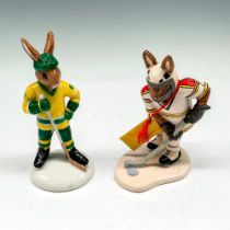 2pc Royal Doulton Bunnykins Figurines, Sports Pastimes