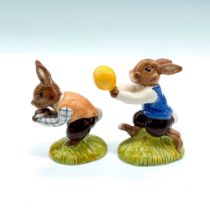 2pc Royal Doulton Twin Bunnykins Figurines, Tom and Harry