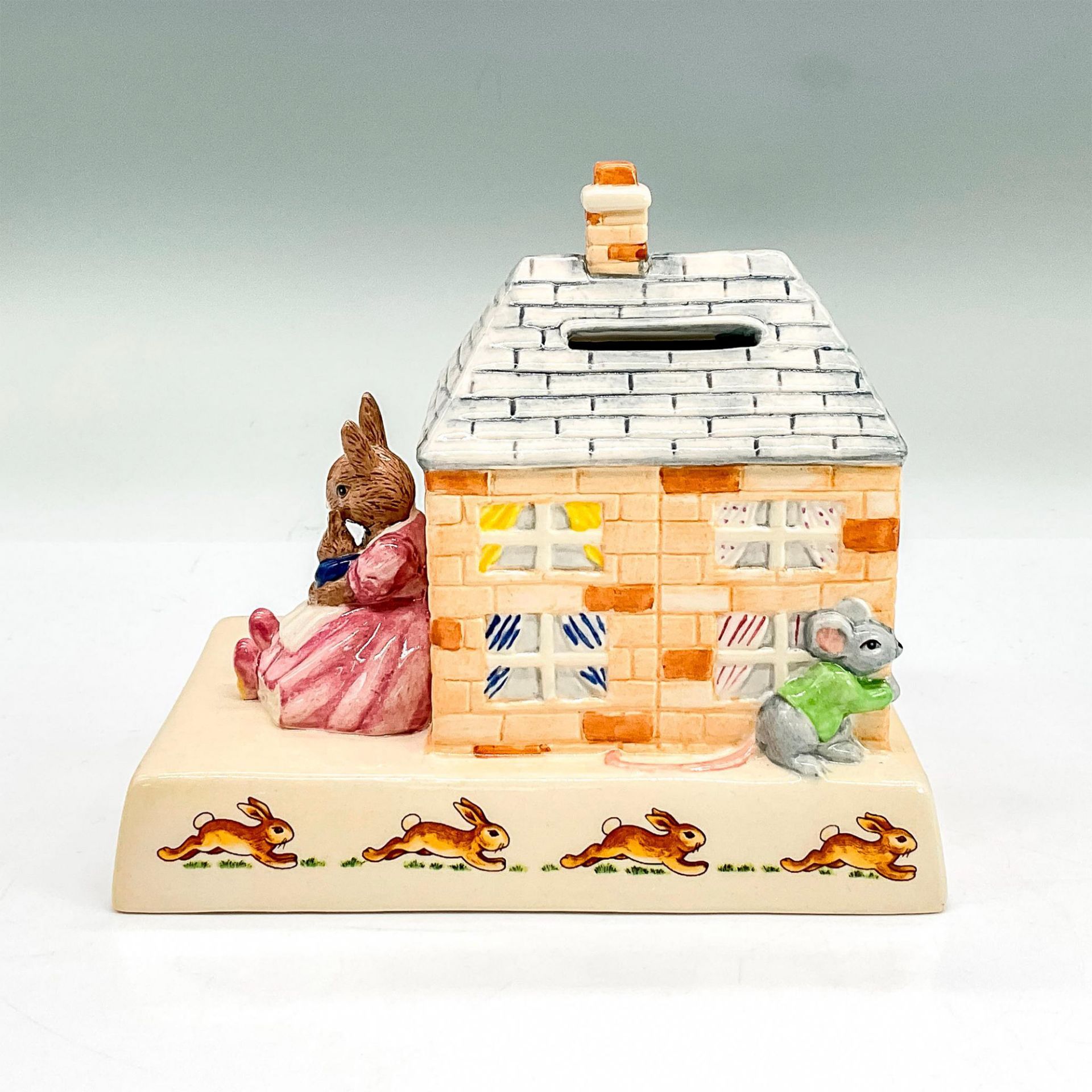 2pc Royal Doulton Bunnykins Money Bank and Calendar - Image 3 of 8