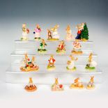 Lot of 16 Royal Doulton Bunnykins Figurines