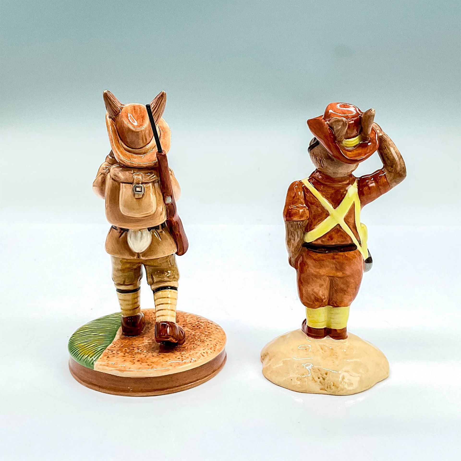 2pc Royal Doulton Bunnykins Figurines, Coo-ee + Digger - Image 2 of 3