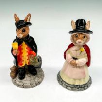 2pc Royal Doulton Bunnykins Figurines, Exclusive for U.K.