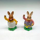 2pc Royal Doulton Bunnykins Figurines, Easter Parade