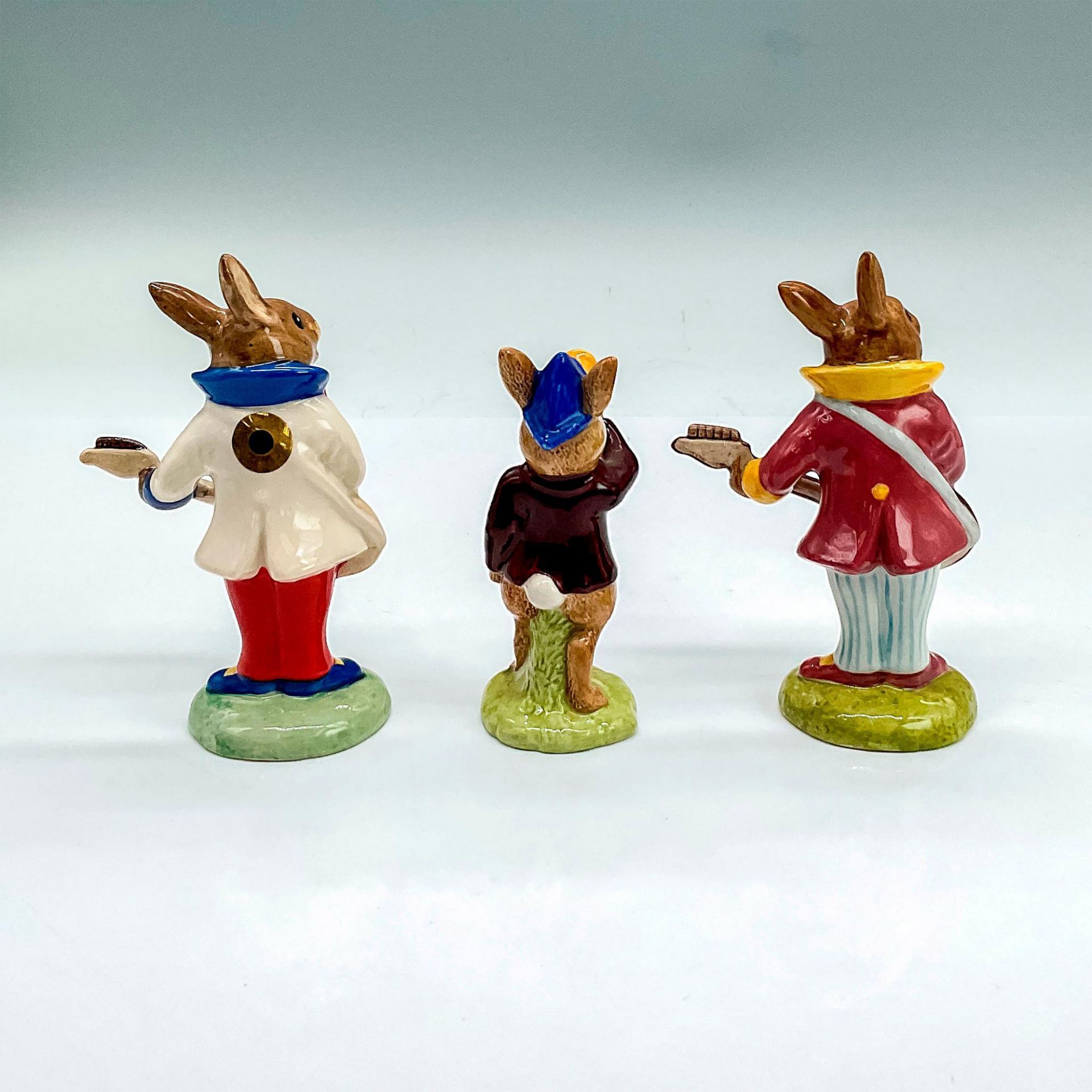 3pc Royal Doulton Bunnykins Figurines, Musicians - Bild 2 aus 3