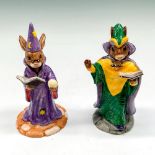 2pc Royal Doulton Bunnykins Figurines, Mystic + Wizard