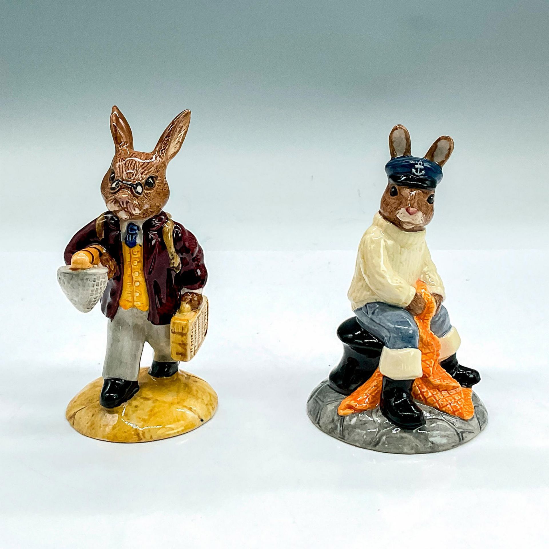 2pc Royal Doulton Bunnykins Figurines, Fishermen