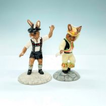 Pair of Royal Doulton Bunnykins Figurines, Dancers