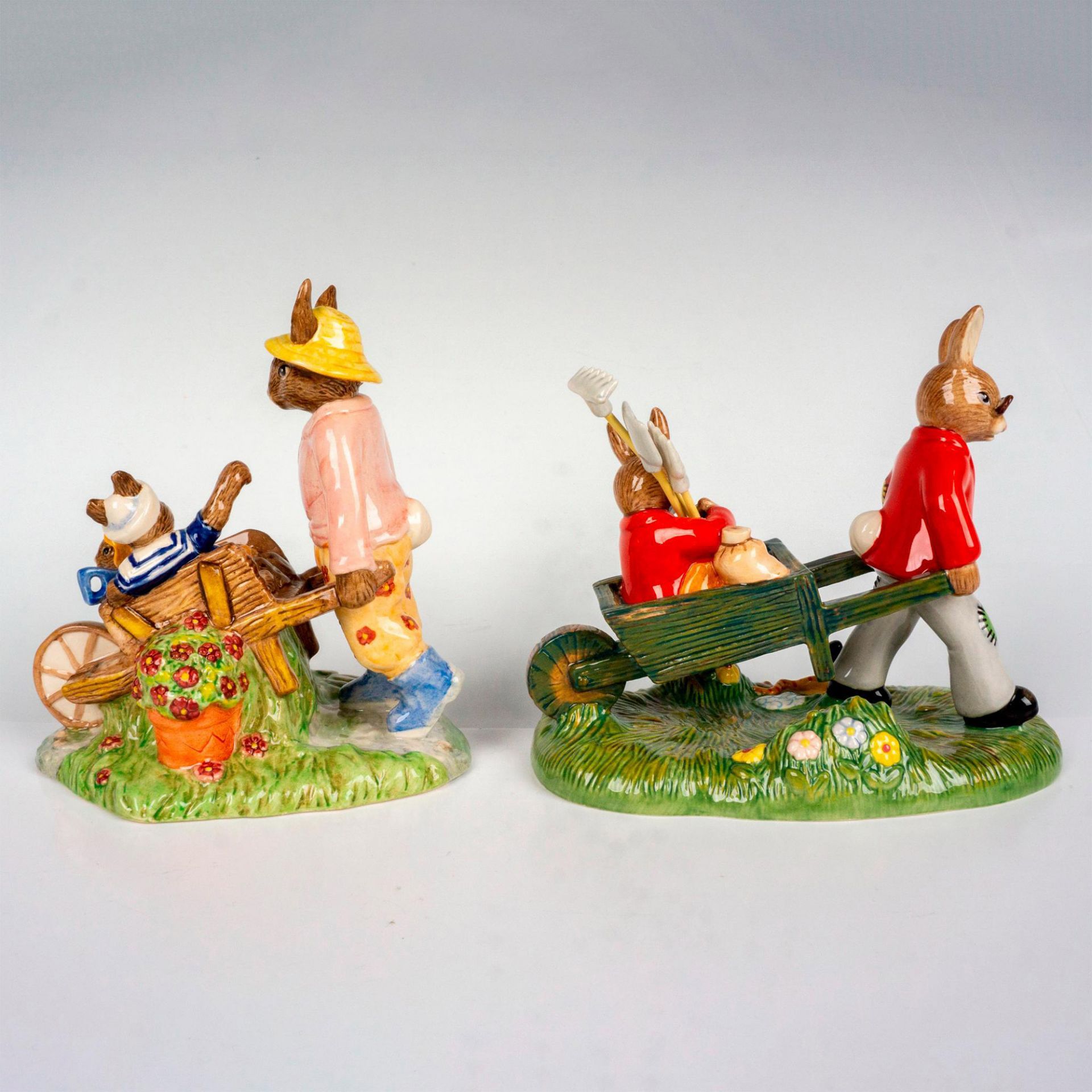 Pair of Royal Doulton Bunnykins Gardening Themed Figures - Bild 2 aus 3