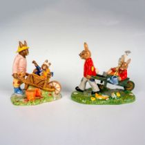 Pair of Royal Doulton Bunnykins Gardening Themed Figures