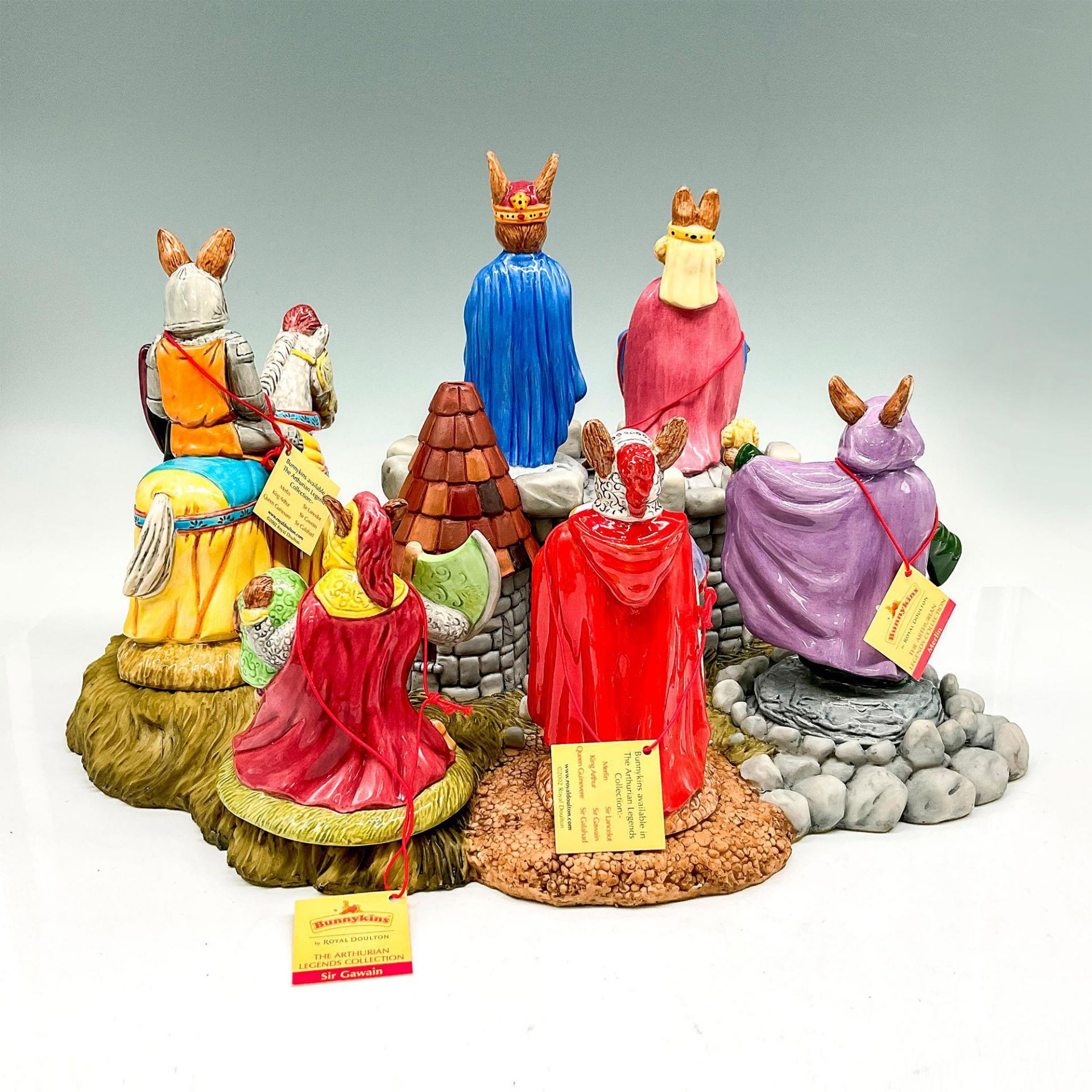 7pc Royal Doulton Bunnykins Figurines, Arthurian Legends - Bild 2 aus 3